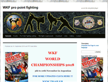 Tablet Screenshot of pointfighting.wkfworld.com